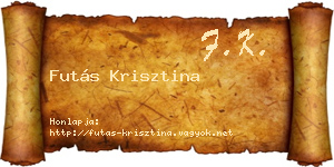 Futás Krisztina névjegykártya